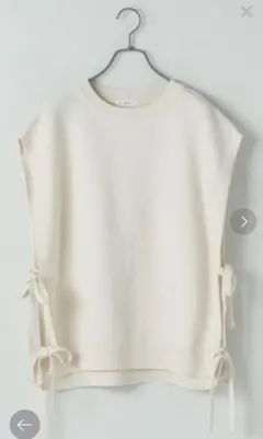 rageblue レイジブルー サイドリボン ニットベスト ホワイト