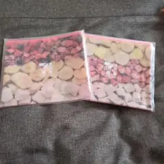 セブン　　ハッピーくじ　G賞　スムージーフラットポーチ　2点セット