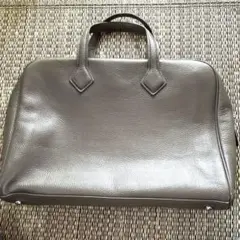 レザー　本革　 グレージュ バッグシンプル　男女　バッグ　A4
