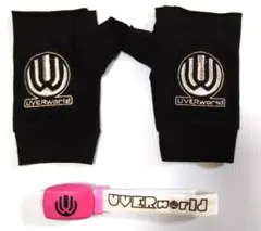 UVERworld 指ぬきグローブ 金刺繍 ブラック 左右セット - メルカリ