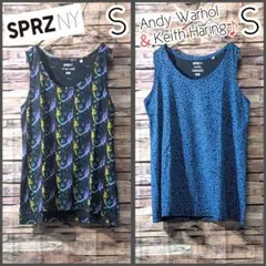 UNIQLO SPRZ NY コラボ ワーホル＆ヘリング タンク S 美品