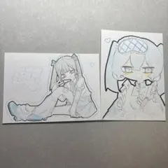 手描きイラスト　オリジナルイラスト　萌え絵