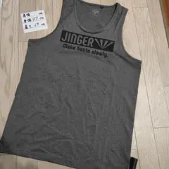 JINGERジンガー ランニング タンクトップ シングレット メンズ L グレーのサムネイル