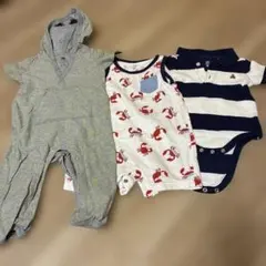 GAP babyロンパース・カバーオール 2枚プラス1枚セット