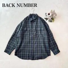 【バックナンバー】長袖シャツ（M)チェック 胸ポケット シンプル カジュアル