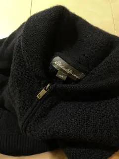 Eddie Bauer メンズ ジップアップニット Lサイズ