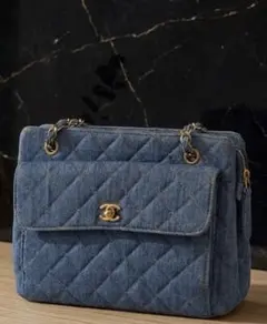 本日まで掲載 CHANEL シャネル デニム キルティング ショルダーバッグのサムネイル