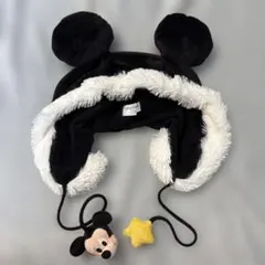 ディズニー✱ミッキーマウス 耳付きファーキャップ レア