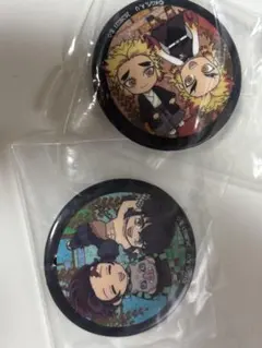 鬼滅の刃　缶バッジ 2個セット　煉獄杏寿郎　千寿郎　炭治郎　伊之助