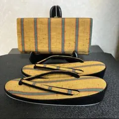 レトロな和装バッグ、草履セット
