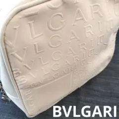 BVLGARI ブルガリ ホワイト ナイロン ポーチ