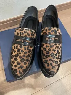 厚底ローファー 革靴