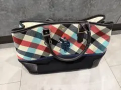 U.S. POLO ASSN. チェック柄 トートバッグのサムネイル