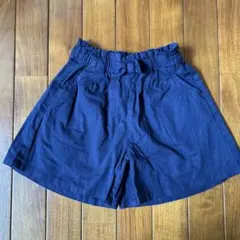 ネイビー ハーフパンツ ゴムウエスト120