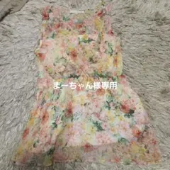 MERCURYDUO 花柄ノースリーブチュニック F