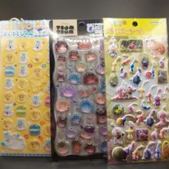 ディズニー ツムツム ピクミン んぽちゃむシール 3枚セットのサムネイル