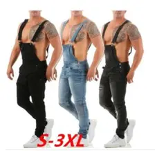 オーバーオール メンズ デニム サロペット ジーンズ デニムパンツ