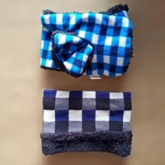 キッズ　フリースマフラー ネックウォーマー　２点セット