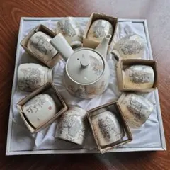 中国茶器セット ティーポットと茶碗10個