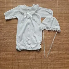 ホワイトセレモニースーツ 50-60cm 帽子付き