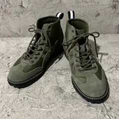 未使用級 オニツカタイガー メキシコリンカン ブーツ ハイカットスニーカー 緑