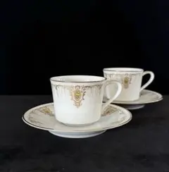 オールドノリタケ　デミタスカップ　2客セット