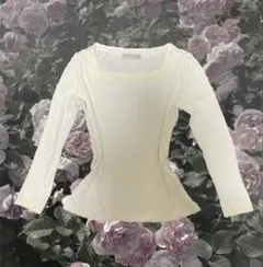 バレエコア　森ガール　長袖　スクエアネック　axes femme系統