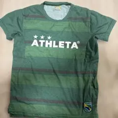 ATHLETA ストライプシャツ グリーン系　サイズ150