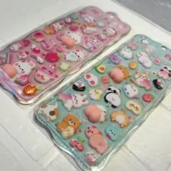 おしりぷにぷにシール 3Dシール 立体シール マシュマロシール 2枚セット