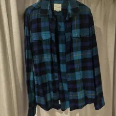 AMERICAN EAGLE チェック柄長袖シャツ