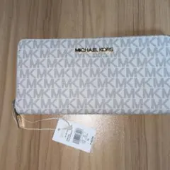 peekaaboo様専用　MICHAEL KORS MKロゴ長財布 ホワイト