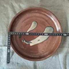 陶器製　茶色の大皿 （28.5cm）