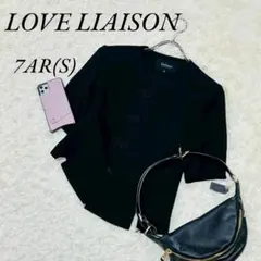 《ラブリエゾン》ジャケット/半袖/フォーマル/薄手/ブラック/7AR(S)