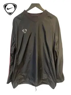 00s Nike ピステ ナイロン プルオーバー XL 黒