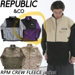 REPUBLIC & COR.P.M CREW FLEECE jackt