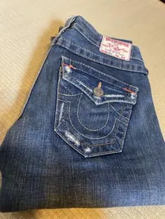 True Religion ブーツカット　ダメージ加工 フレアデニムパンツ TRUE RELIGION (トゥルーレリジョン)】ブーツカットデニム/フレア