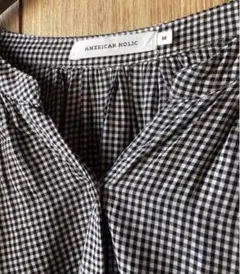 アメリカンホリック スキッパーシャツ ナチュラル 大人可愛い ゆったり リンネル