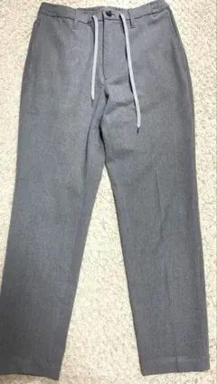 アバハウス　グレー パンツ ドローストリング付き