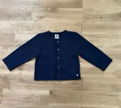 プチバトー　ダブルジャージカーディガン　24month