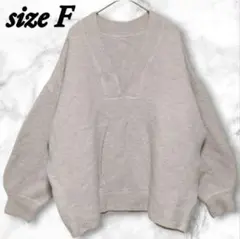 長袖ニットセーター ストレッチ 柔らかい オーバーサイズ F 着心地 上品 汎用