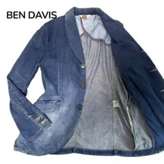 美品☆BEN DAVIS デニムテーラドジャケット　青　M