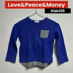 【匿名配送】Love&Peace&Money 長袖カットソー 120