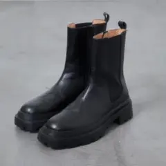 ATELIER BRUGGE サイドゴアブーツ ブラック（22.5〜23cm）