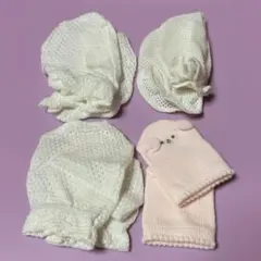 美品【赤ちゃんの城】新生児用ミトン4枚セット※メッシュありのサムネイル