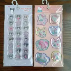 おはじきシール　ウォーターシール　サンリオ　クロミ　ハローキティ　まとめ売り