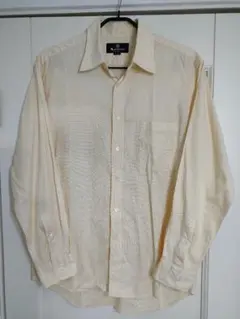 美品☆Aquascutum　アクアスキュータム　シャツ　L　クリーム