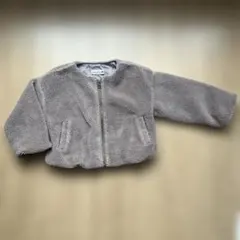 branshes ノーカラーボアブルゾン 100 ブラウン