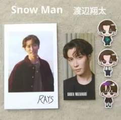Snow Man RAYS CD特典 すのチルステッカー チェキ 渡辺翔太 ②⑤