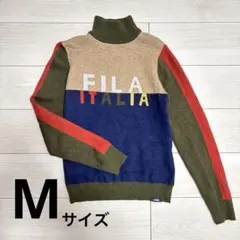 【美品】FILA レディースゴルフウェア　タートルネックセーター　Mサイズ