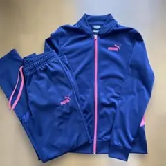 PUMA ジャージ上下セット ネイビー/ピンク　レディース　L